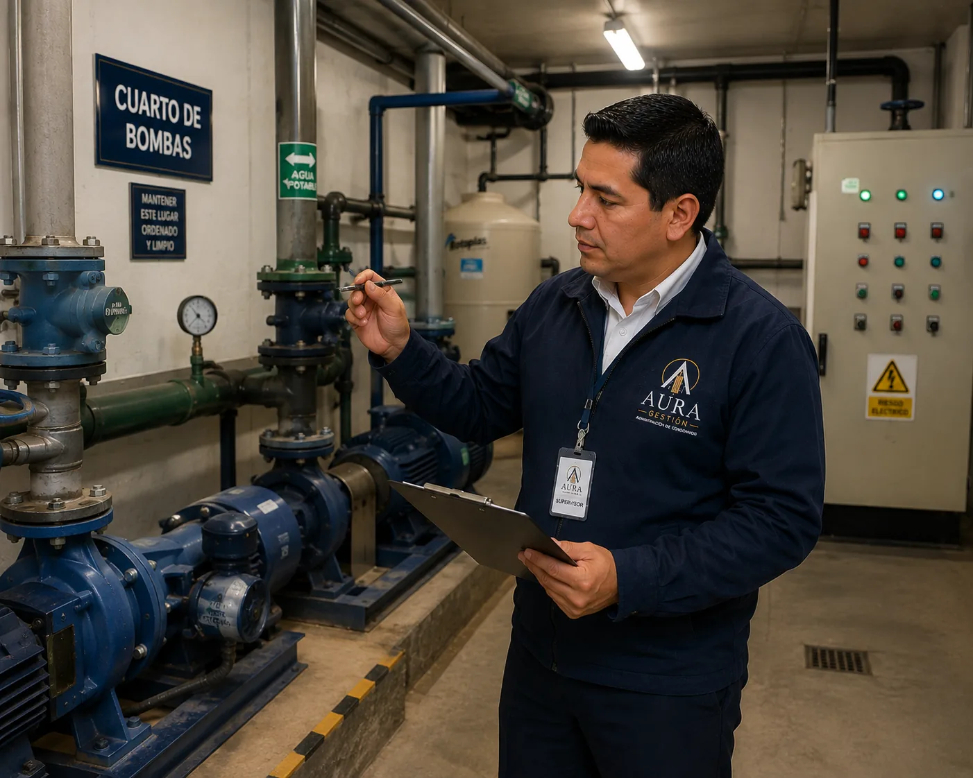 Supervisión técnica de bombas e instalaciones comunes